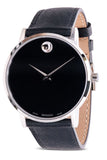 Movado Museum Classic Black Dial Black Leather Strap Watch for Men - 0607194 Authentic Buy Shop Now