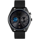 Tommy Hilfiger Deacon Analog Black Dial Black Mesh Bracelet Watch for Men - 1791547 Authentic Buy Shop Now