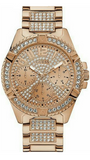 Guess Frontier Chronograph Crystals Rose Gold Dial Rose Gold Steel Strap Watch for Men - W0799G3 Authentic Buy Shop Now