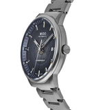 Mido Commander Automatic Gradient Blue Dial Silver Steel Strap Watch For Men - M021.407.11.411.01 Authentic Buy Shop Now
