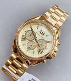 Michael Kors Bradshaw Quartz Gold Dial Gold Steel Strap Watch For Women - MK6538 Authentic Buy Shop Now