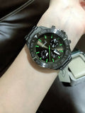 Fossil Bannon Multifunction Chronograph Green Dial Grey Steel Strap Watch for Men - BQ2504 Authentic Buy Shop Now