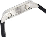 Emporio Armani Sportivo Chronograph Silver Dial Black Leather Strap Watch For Men - AR6054 Authentic Buy Shop Now