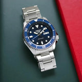 Seiko 5 Sports Automatic Analog Blue Dial Silver Steel Strap Watch For Men - SRPD51K1 Authentic Buy Shop Now