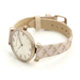 Emporio Armani Analog Grey Dial Pink Leather Strap Watch For Women - AR11126 Authentic Buy Shop Now