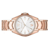 Michael Kors Whitney Quartz White Dial Rose Gold Steel Strap Watch For Women - MK6694 Authentic Buy Shop Now