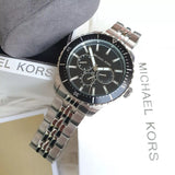 Michael Kors Cunningham Multifunction Black Dial Silver Steel Strap Watch For Men - MK7156 Authentic Buy Shop Now