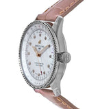 Breitling Navitimer Automatic 35 Mother of Pearl Dial Pink Leather Strap Watch for Women - A17395211A1P3 Authentic Buy Shop Now