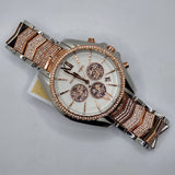 Michael Kors Whitney Chronograph Silver Dial Two Tone Steel Strap Watch For Women - MK7225 Authentic Buy Shop Now