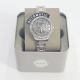 Fossil Rye Automatic Skeleton Silver Dial Silver Steel Strap Watch for Women - BQ3753 Authentic Buy Shop Now