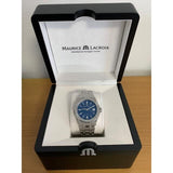 Maurice Lacroix Aikon Automatic Blue Dial Silver Steel Strap Watch for Women - AI1807-SS002-430-1 Authentic Buy Shop Now