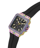 Guess Libra Black Dial Black Silicone Strap Watch For Women - GW0618L3 Authentic Buy Shop Now