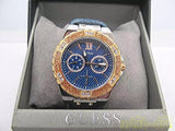 Guess Limelight Quartz Analog Blue Dial Blue Denim Strap Watch For Women - W0775l10 Authentic Buy Shop Now