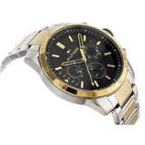 Tommy Hilfiger Decker Chronograph Black Dial Two Tone Steel Strap Watch for Men - 1791559 Authentic Buy Shop Now