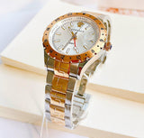 Versace Hellenyium GMT Silver Dial Two Tone Steel Strap Watch for Men - V11030015 Authentic Buy Shop Now