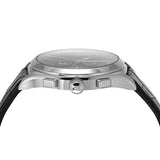 Emporio Armani Paolo Chronograph Black Dial Black Leather Strap Watch For Men - AR11530 Authentic Buy Shop Now