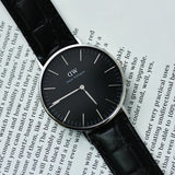 Daniel Wellington Classic Reading Black Dial Black Leather Strap Watch For Men - DW00100135 Authentic Buy Shop Now