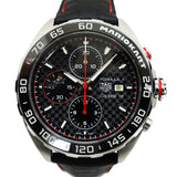 Tag Heuer Formula 1 Mario Kart Chronograph Black Dial Black Leather Strap Watch for Men - CAZ201E.FC6517 Authentic Buy Shop Now