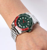 Gucci Dive Quartz Green Dial Silver Steel Strap Watch For Men - YA136222 Authentic Buy Shop Now