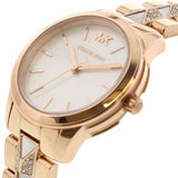 Michael Kors Runway Mercer Mother of Pearl White Dial Two Tone Steel Strap Watch For Women - MK6674 Authentic Buy Shop Now