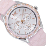 Michael Kors Jessa Quartz Silver Dial Pink Silicone Strap Watch For Women - MK7268 Authentic Buy Shop Now