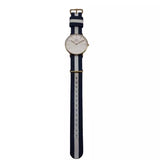 Daniel Wellington Classic Glasgow White Dial Two Tone NATO Strap Watch For Women - DW00100031 Authentic Buy Shop Now