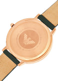 Emporio Armani Dress Quartz White Dial Brown Leather Strap Watch For Men - AR11011 Authentic Buy Shop Now