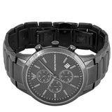 Emporio Armani Analog Chronograph Black Dial Black Steel Strap Watch For Men - AR11531 Authentic Buy Shop Now