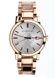 Burberry The City White Dial Rose Gold Steel Strap Watch for Women - BU9004 Authentic Buy Shop Now