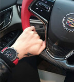 Emporio Armani Luigi Chronograph Black Dial Red Leather Strap Watch For Men - AR1971 Authentic Buy Shop Now