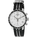 Tissot Quickster Chronograph NBA San Antonio Spurs Edition White Dial Two Tone NATO Strap Watch for Men - T095.417.17.037.07 Authentic Buy Shop Now