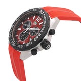 Tag Heuer Formula 1 Chronograph Red Dial Red Rubber Strap Watch for Men - CAZ101AN.FT8055 Authentic Buy Shop Now