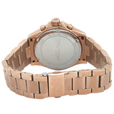 Michael Kors Everest Chronograph Silver Dial Rose Gold Steel Strap Watch For Women - MK7213 Authentic Buy Shop Now