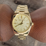 Michael Kors Channing Quartz Gold Dial Gold Steel Strap Watch For Women - MK6623 Authentic Buy Shop Now