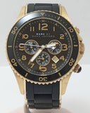 Marc Jacobs Rock Chronograph Black Dial Black Silicone Strap Watch for Women - MBM2552 Authentic Buy Shop Now