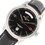 Breitling Premier Automatic 40mm Day & Date Black Dial Black Leather Strap Mens Watch - A45340241B1P2 Authentic Buy Shop Now