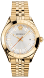 Versace Hellenyium Analog White Dial Gold Steel Strap Watch for Men - VEVK00720 Authentic Buy Shop Now