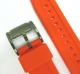 Fossil Bannon Chronograph Grey Dial Orange Silicone Strap Watch for Men - BQ2500 Authentic Buy Shop Now