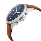 Fossil Townsman Chronograph Blue Dial Brown Leather Strap Watch for Men - FS5279 Authentic Buy Shop Now