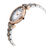 Emporio Armani Gianni T Bar Grey Dial Two Tone Stainless Steel Watch For Women - AR1725 Authentic Buy Shop Now