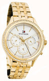 Tommy Hilfiger Ari Multifunction Diamonds Silver Dial Gold Steel Strap Watch for Women - 1781977 Authentic Buy Shop Now