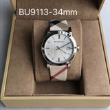Burberry The City White Dial Brown Leather Strap Watch for Women - BU9113 Authentic Buy Shop Now