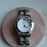 Marc Jacobs Rivera Silver Dial Silver Steel Strap Watch for Women - MBM3133 Authentic Buy Shop Now