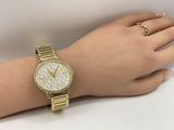 Michael Kors Portia Quartz Gold Dial Gold Steel Strap Watch For Women - MK3886 Authentic Buy Shop Now