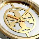 Tory Burch Reva Gold Dial Two Tone Steel Strap Watch for Women - TBW4027 Authentic Buy Shop Now