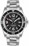 Breitling Superocean Automatic 44mm Black Dial Silver Steel Strap Watch for Men - A17367D71B1A1 Authentic Buy Shop Now