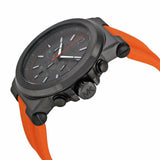 Michael Kors Dylan Chronograph Grey Dial Orange Rubber Strap Watch for Men - MK8296 Authentic Buy Shop Now