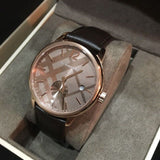 Burberry The Classic Brown Dial Brown Leather Strap Watch for Men - BU10012 Authentic Buy Shop Now