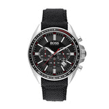 Hugo Boss Driver Black Dial Black Leather Strap Watch for Men -1513087 Authentic Buy Shop Now