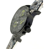 Diesel Big Daddy Chronograph Black Dial Black Leather Strap Watch For Men - DZ7311 Authentic Buy Shop Now